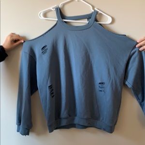 Blue long sleeve shirt